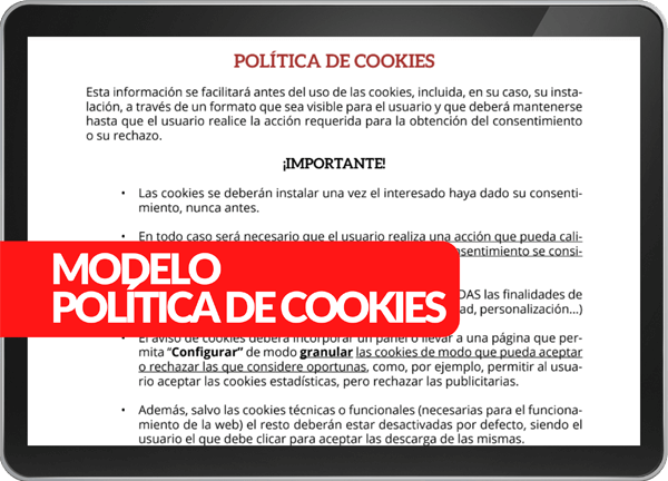 Modelo políticia de cookies
